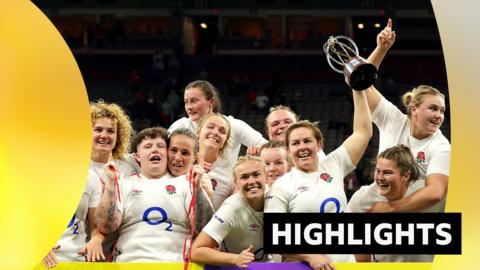 England team celebrate