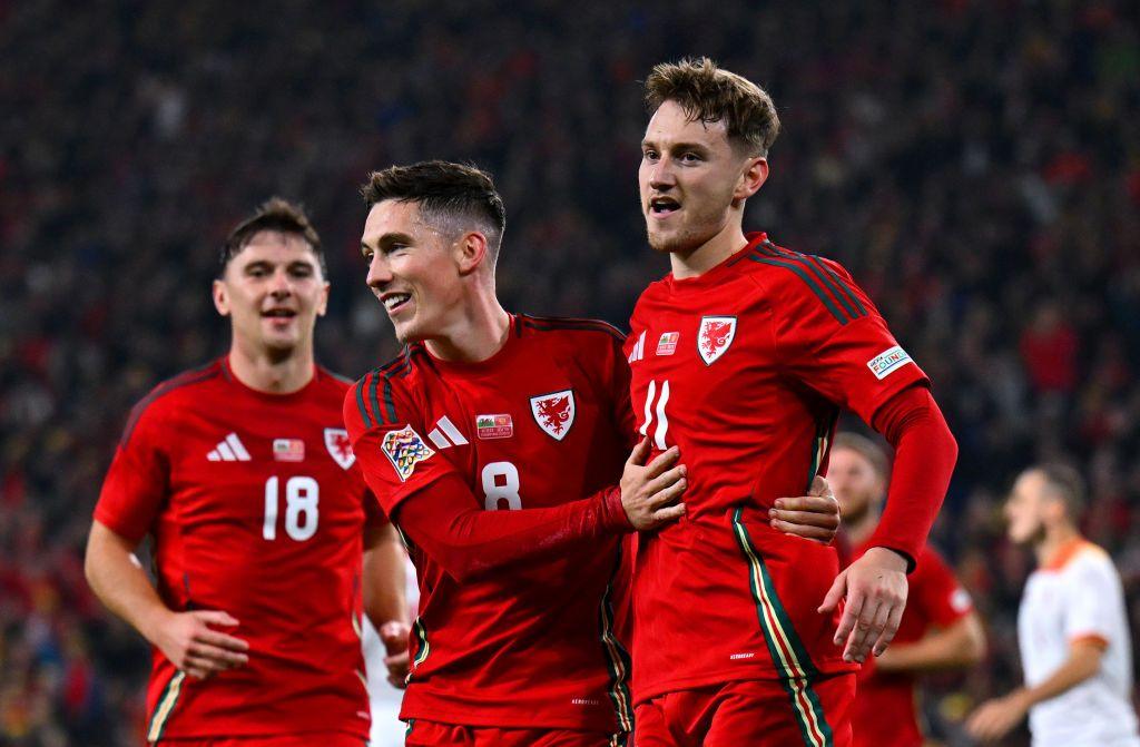 Wales celebrate
